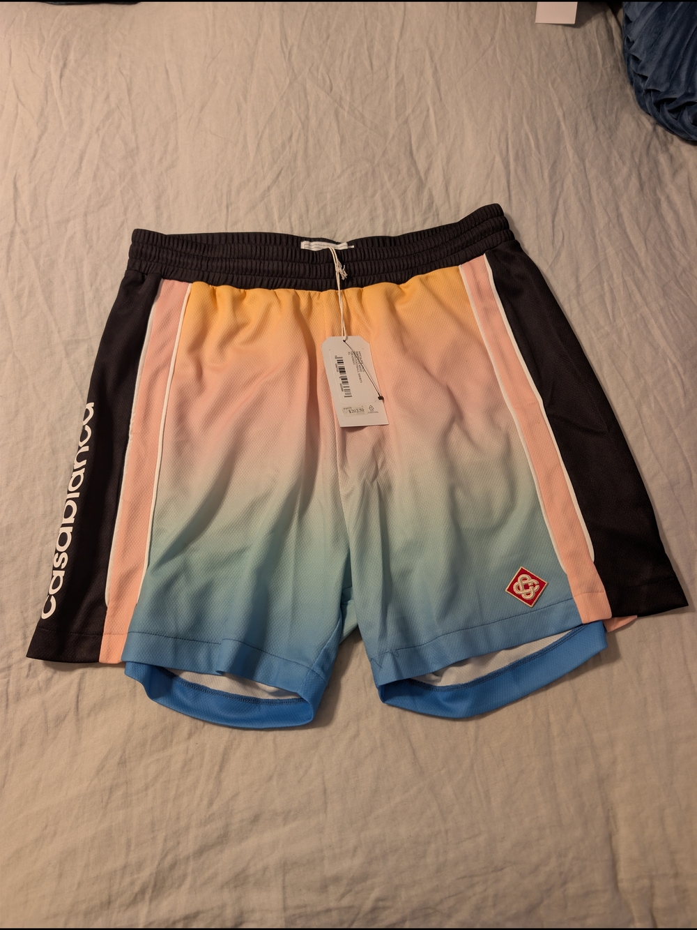 NWT Casablanca Gradient Birdseye Mesh Football Shorts - Size XL